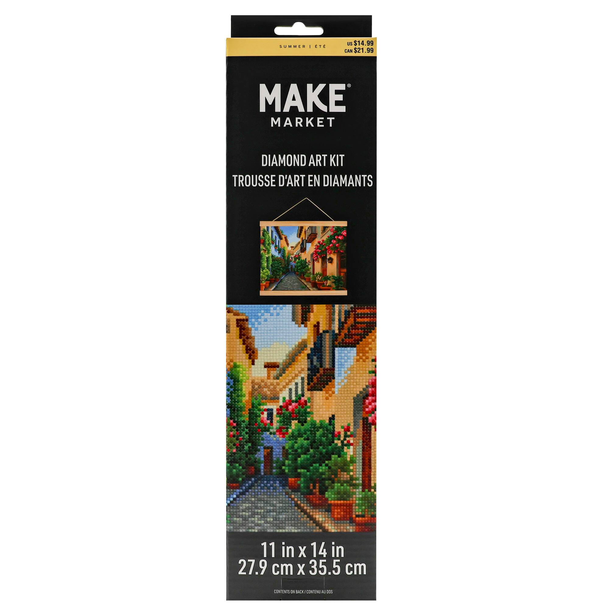 11" x 14" Flower Alley Diamond Art Kit by Make Market®
